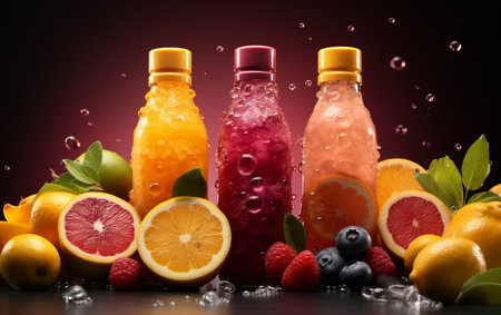 Citrus Juice Product Showcase.の素材