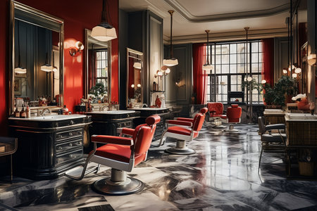 Modern Hair Salon Design.の素材