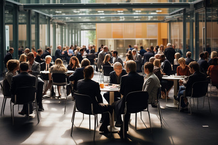 Attentive Participants in Conference Session.の素材
