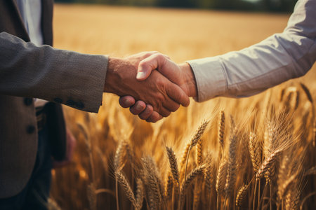 Farmers Sealing a Deal.の素材