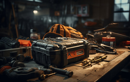 Mechanic Replaces Car Battery.の素材