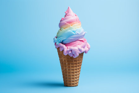 Colorful Indulgence on a Blue Canvasの素材