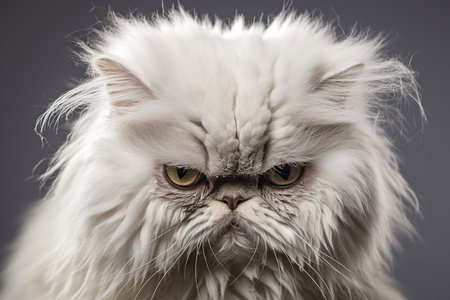 A Curious Persian Cat's Skulking Explorationの素材
