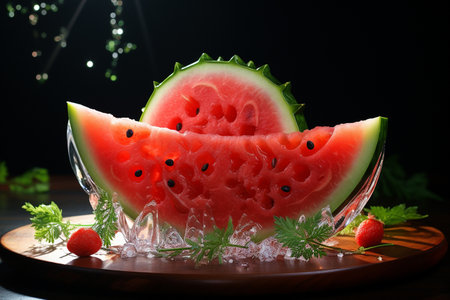 Vibrant Watermelon Slicesの素材