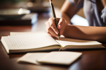Capturing a Student's Note-Taking Momentの素材