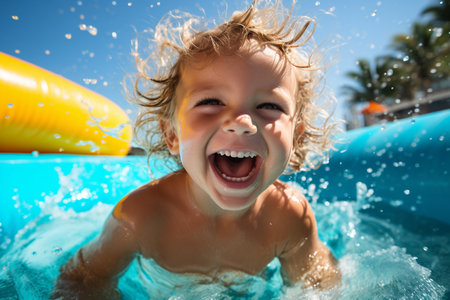 Overjoyed Child's Swimming Adventureの素材