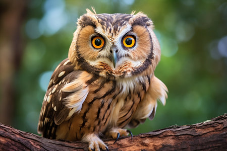 Australian Owl Perched in the Wildの素材