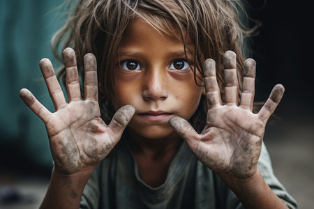 A Child's Begging Handsの素材