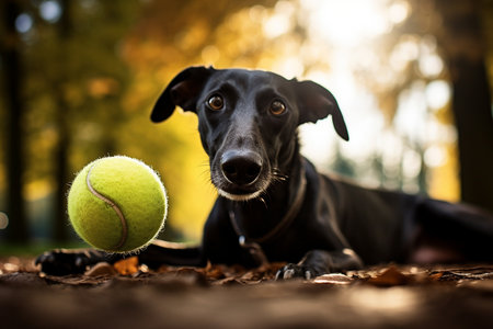 Black Greyhound's Ball Game in the Parkの素材