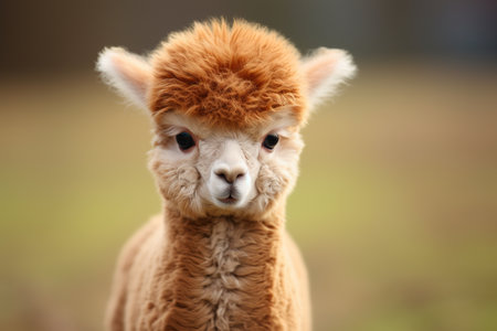 Captivating the Charm of a Baby Alpacaの素材