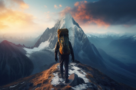 Hiking Through Epic Mountain Landscapesの素材