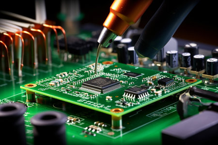 Assembling a Computer Chip on a Circuit Boardの素材