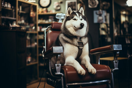 Creating Artful Canine Portraits at the Dog Barbershopの素材