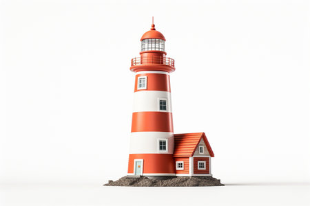 Lighthouse Isolated on Transparent Background. AIの素材