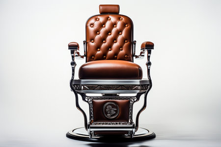 Barber Chair on Transparent Background. AIの素材