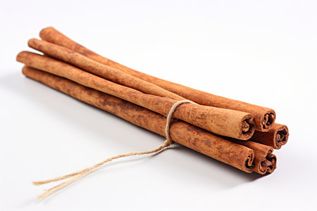 Cinnamon Stick with Transparent Background. AIの素材