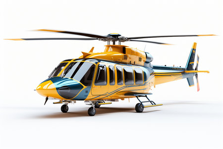 Helicopter on a Transparent Background. AIの素材