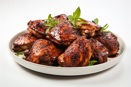 Grilled Chicken with Transparent Background. AIの素材
