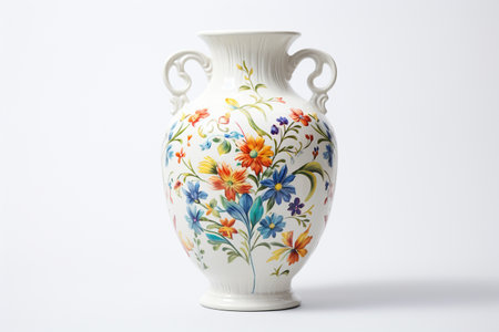 Decorative French Vase with Transparent Background. AIの素材