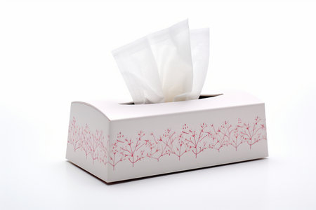 Open Tissue Box with Transparent Background. AIの素材