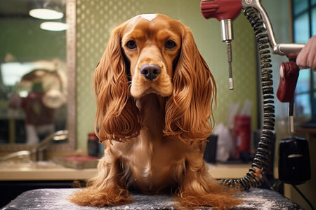 A Stylish Haircut Session at the Pet Spa Grooming Salonの素材