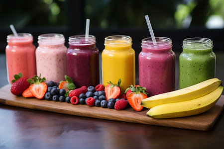 Refreshing Delight: Fresh Fruit Smoothiesの素材