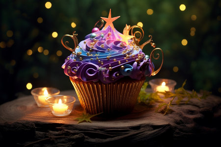Cupcake with Enchanting Decorationの素材