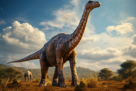 Behold the Majestic Long-Necked Sauropod Dinosaurの素材