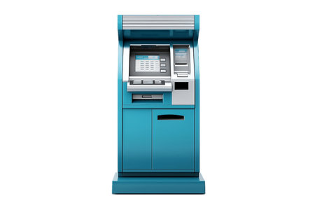 ATM Isolated on White Backgroundの素材