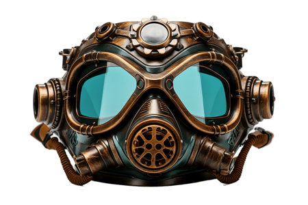 Diving Mask on White Backgroundの素材