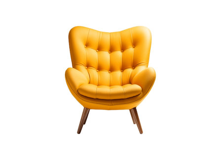 Modern Armchair on White Backgroundの素材