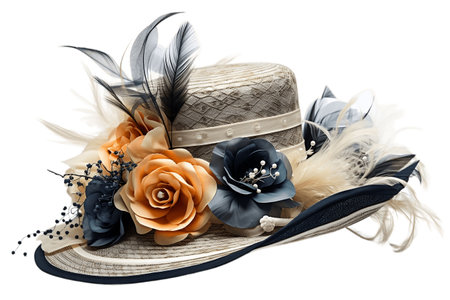 Derby Hat on White Backgroundの素材