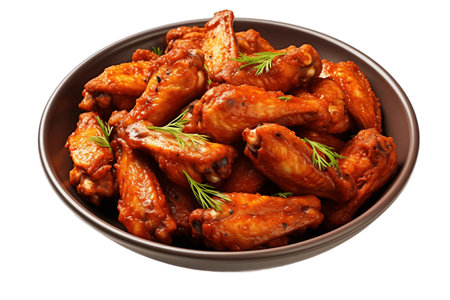 Tasty Fried Chicken Wings: A Bucketful of Delightの素材