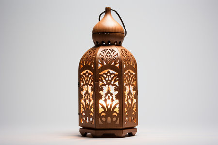 Intricate Lantern with White Background Generative By Ai.の素材