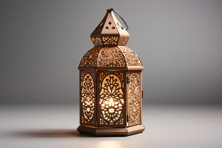 Intricate Lantern with White Background Generative By Ai.の素材