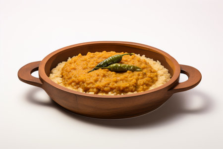 Bisi Bele Bath Plate In White Background.の素材