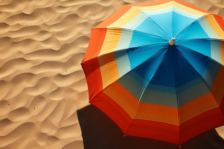 Colorful Umbrella Against the Sun generative by Ai.の素材