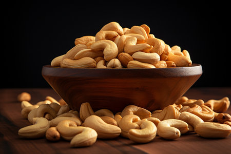 Delicious Cashew Nuts generative by Ai.の素材
