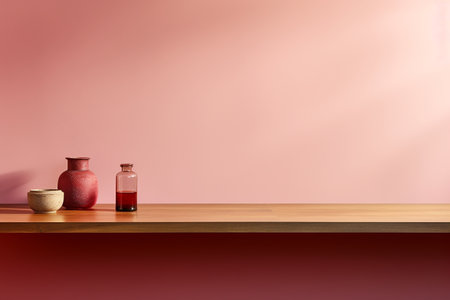 Empty Tabletop for Versatile Product Display Generative By Ai.の素材
