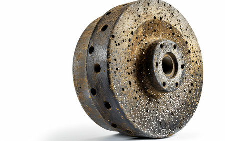 Grinding Wheel On White Background.の素材