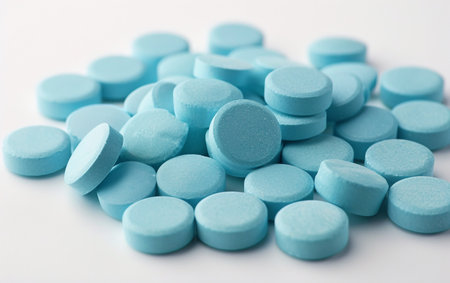 Tablets On White Background.の素材