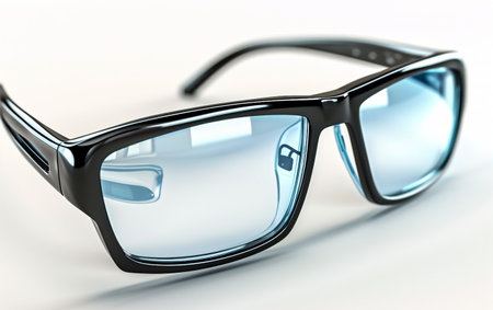 Computer Glasses On White Background.の素材