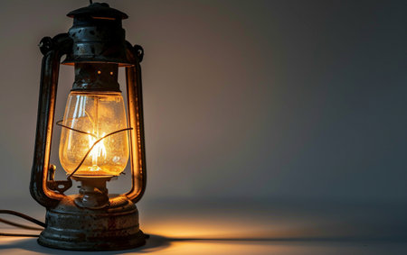 Lamp On White Background.の素材