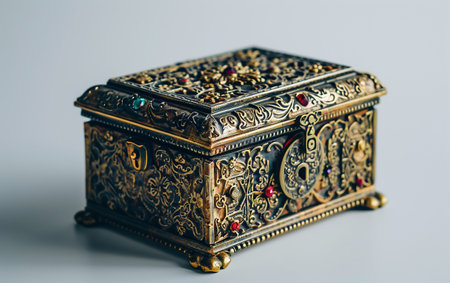 Jewelry Box On White Background.の素材