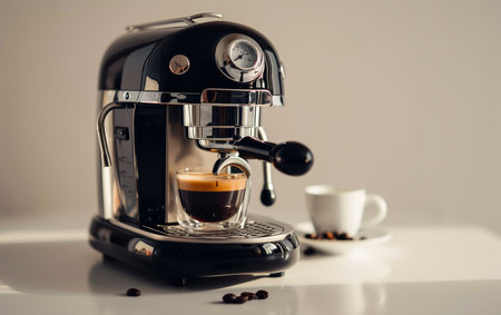 Coffee Machine On White Background.の素材