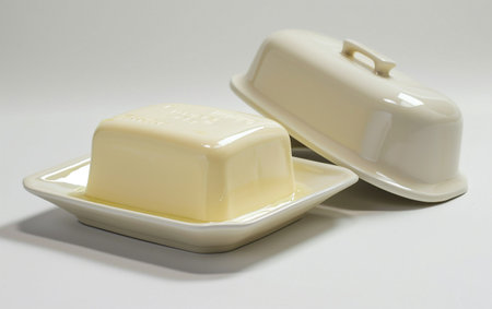 Dish On White Background.の素材