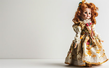 Doll On White Background.の素材