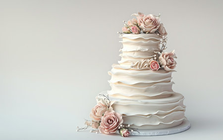 Cake On White Background.の素材