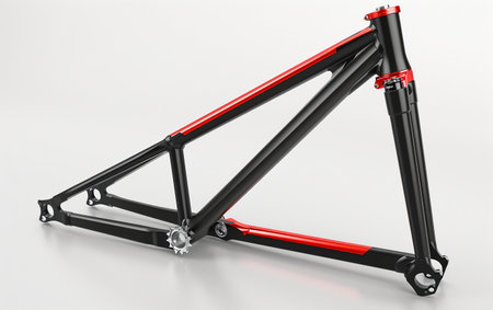 Bike Frame Pump On White Background.の素材