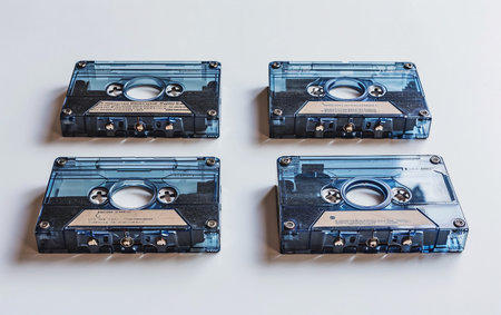 Cassette Gear Set On White Background.の素材